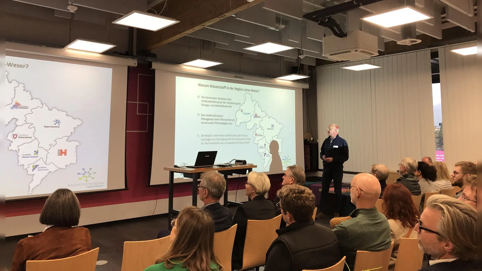 Nur gemeinsam lässt sich die Wasserstoffversorgung in der Region vorantreiben, Veranstaltung vom 21. Oktober 2025. (Foto: Landkreis Holzminden)