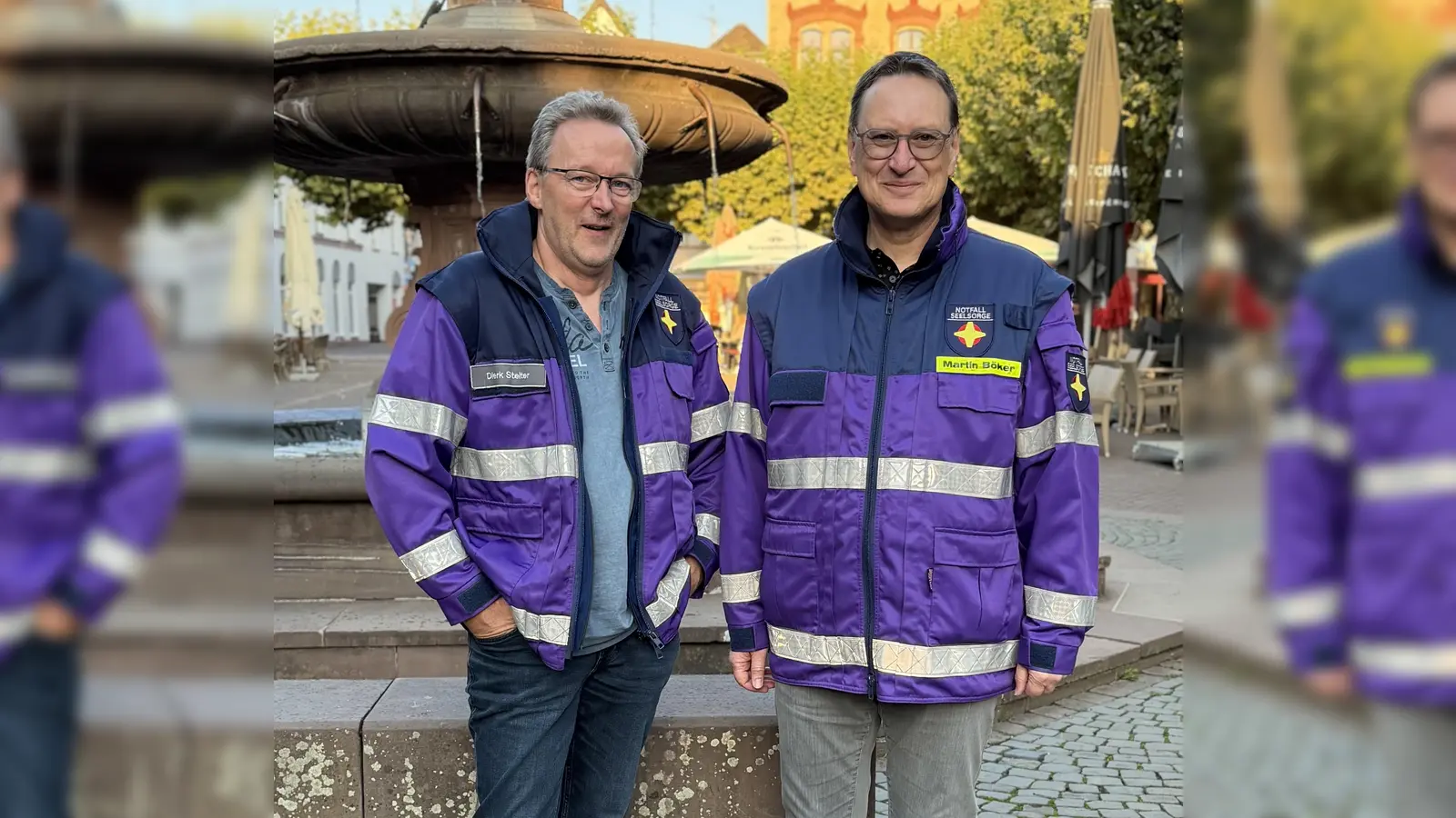 Dierk Stelter und Martin Böker laden gemeinsam zur Kooperationsveranstaltung des ZEE zum Thema Resilienz ein. (Foto: Notfallseelsorge Landkreis Holzminden)