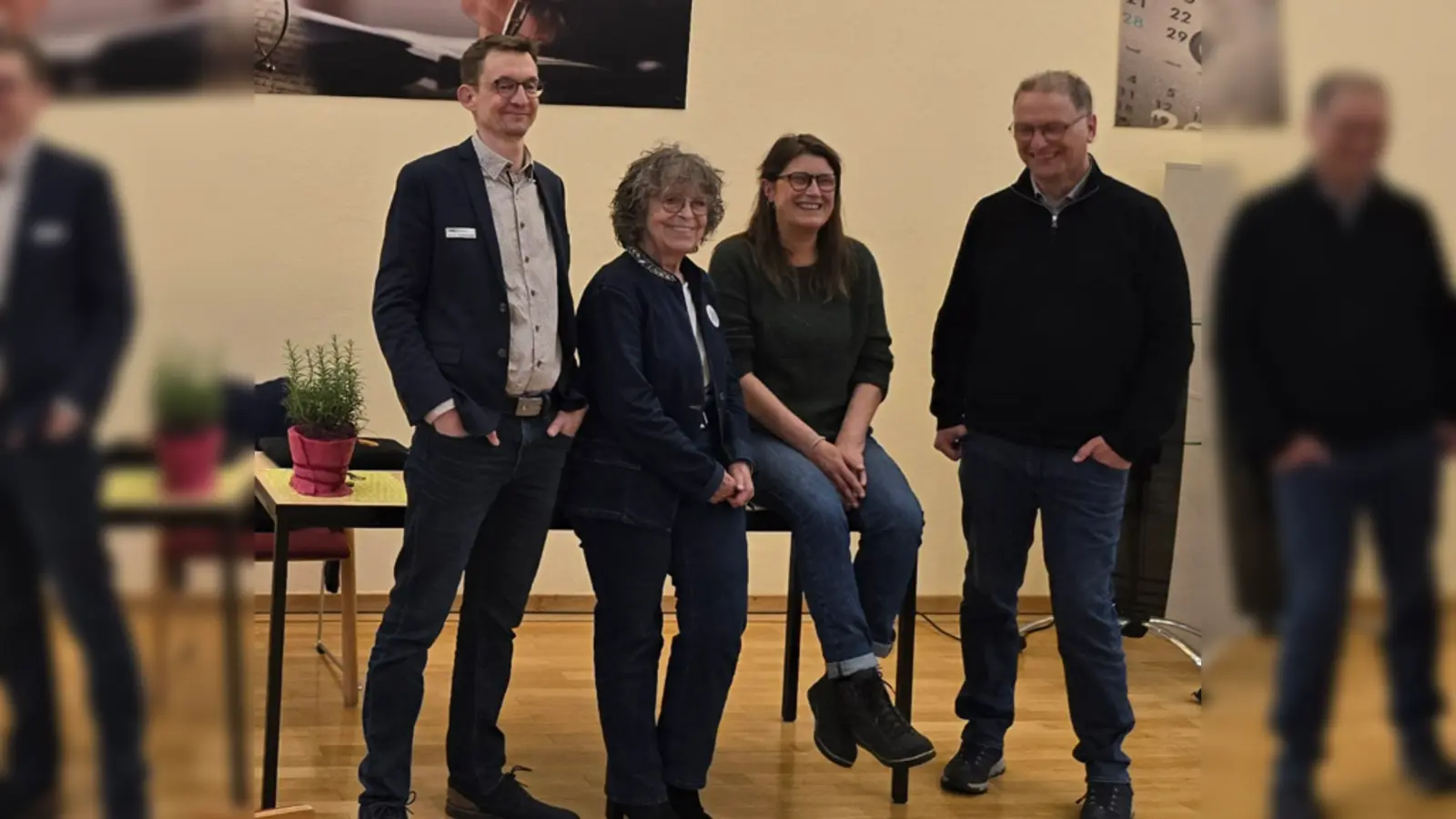 Wollen demokratisches Engagement vernetzen (v.l.): Mario Hildebrandt, Linda Papenberg, Andrea Röpke und Helmut Lensdorf. (Foto: privat)