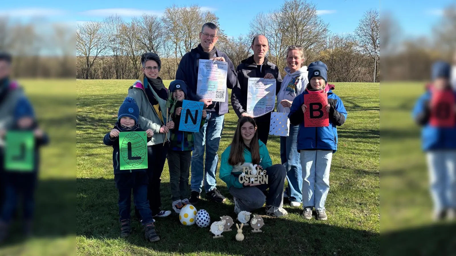 Freuen sich schon auf die Rallye in den Osterferien (v.l.): Len Prohn, Sonja Lichtenberg, Jonathan Lichtenberg, Carsten Lichtenberg, Charlotte Lichtenberg, Manuel Prohn, Frauke Prohn und Marlene Lichtenberg. (Foto: privat)