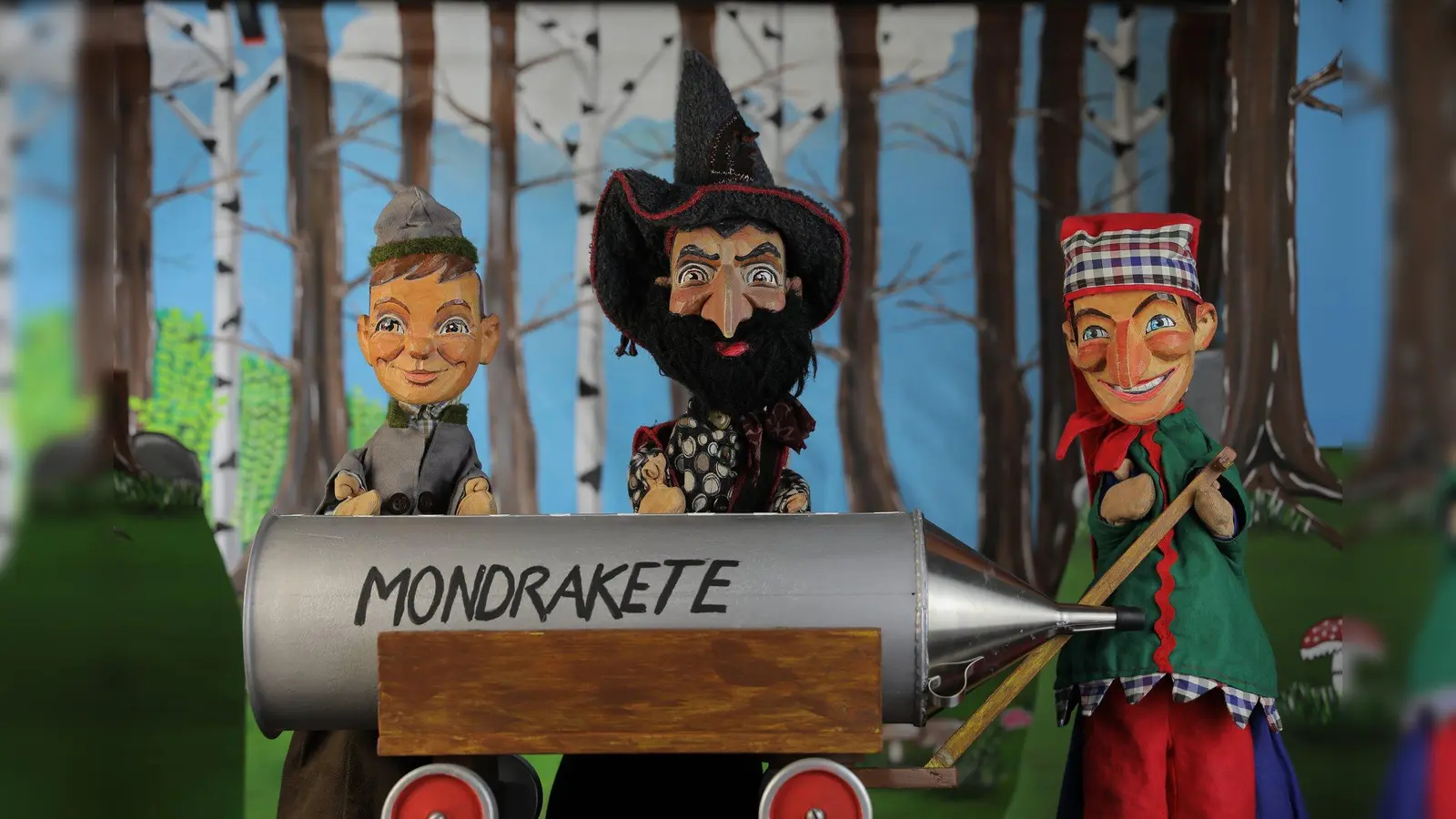Der Räuber Hotzenplotz, Kasper ,Seppel mit der Mondrakete. (Foto: A. Nolting)