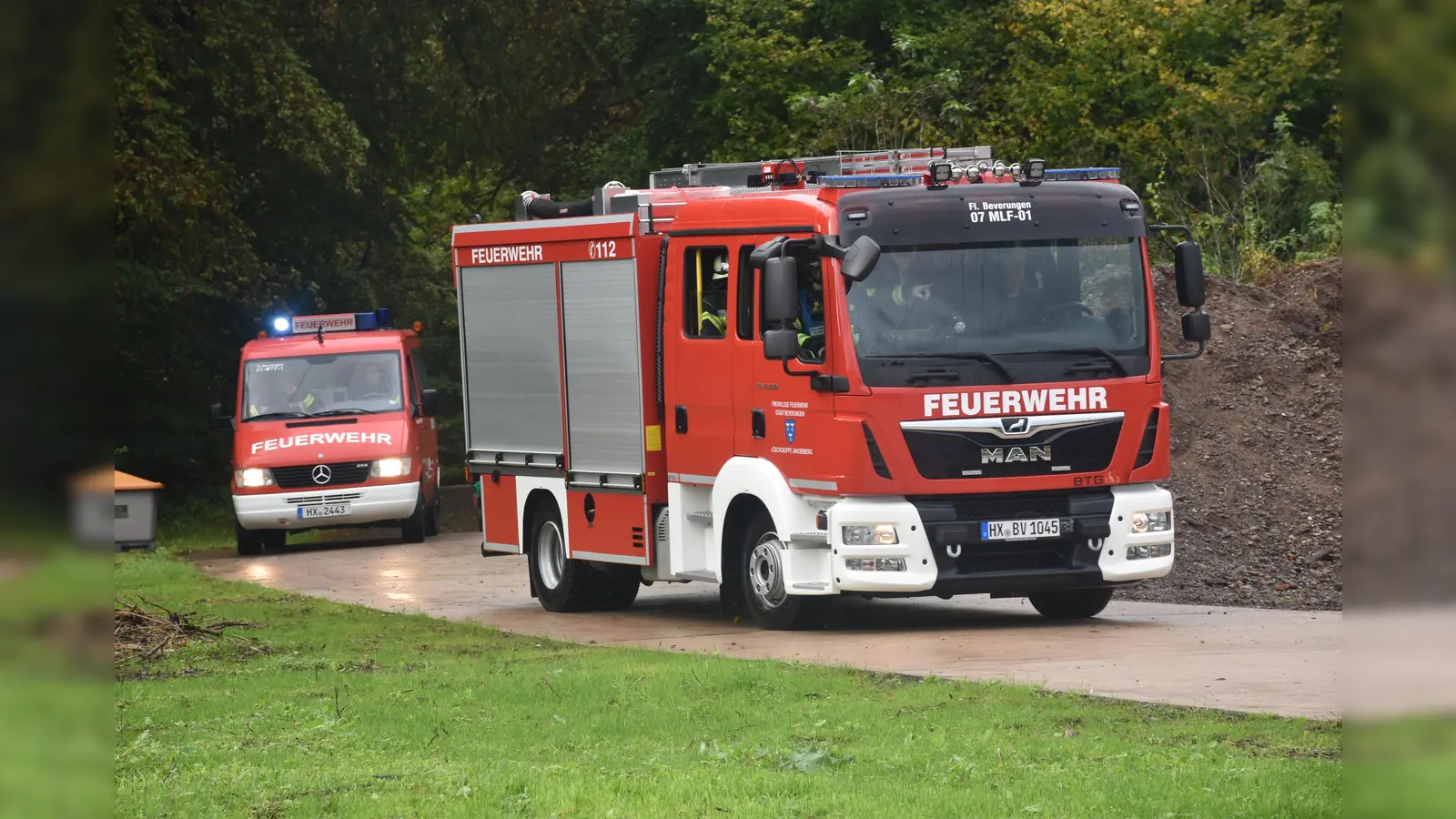 Eindrücke von der grenzübergreifenden Großübung  (Foto: Barbara Siebrecht)