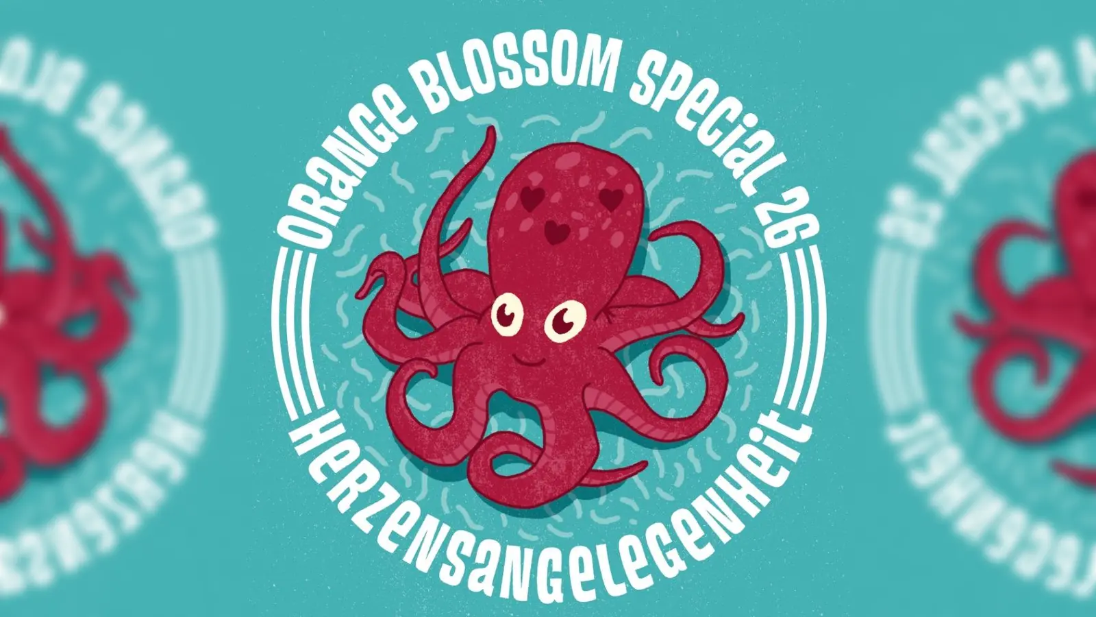 Ein Octopus ist das Maskottchen des Orange Blossom Special 26. (Foto: Peter Vössing)