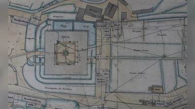 Lageplan von dem Herzoglichen Wilhelmsstifte (Ausschnitt). (Foto: Landkreis Holzminden)