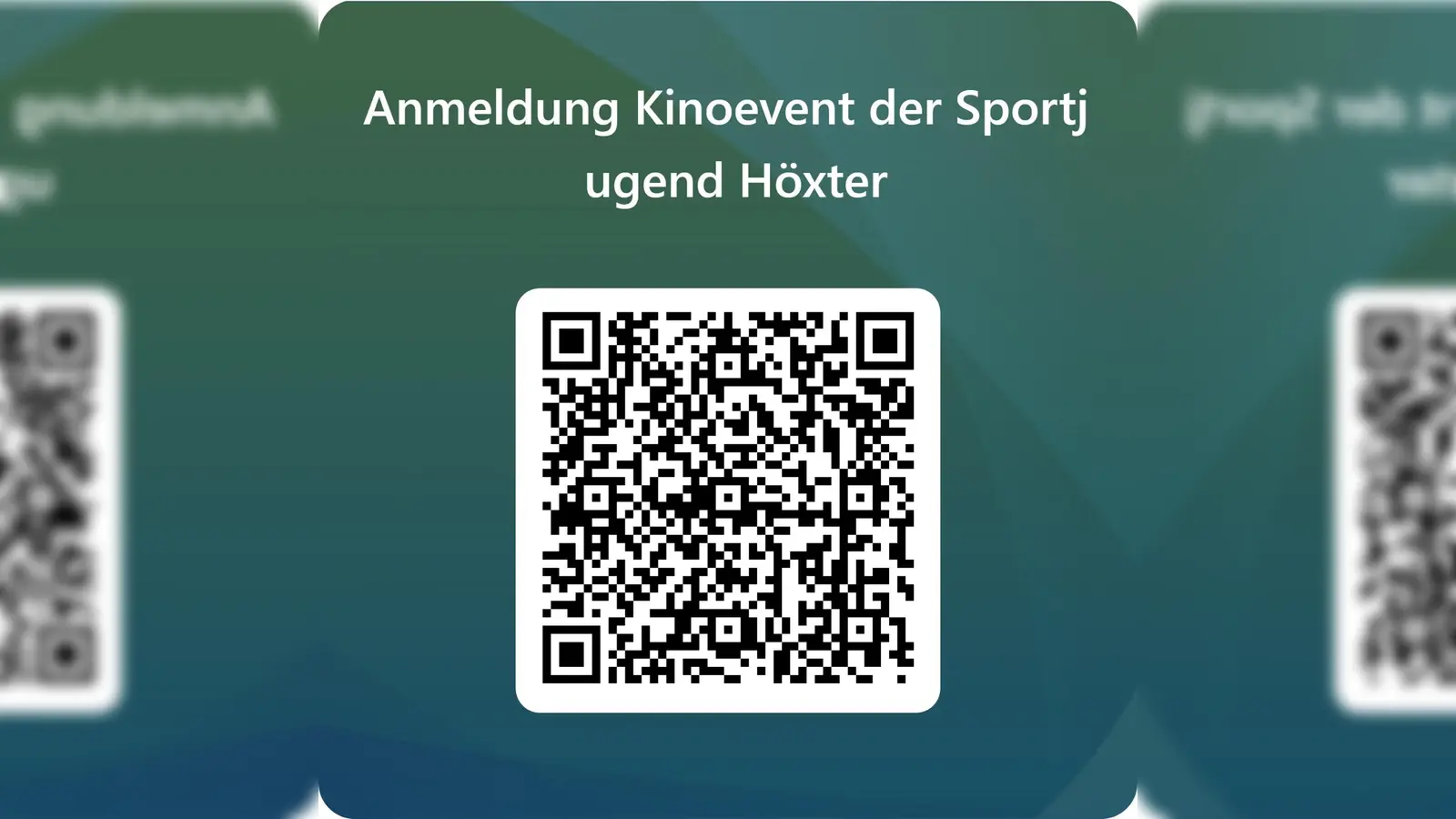 QR-Code zum Anmelden. (Foto: privat)