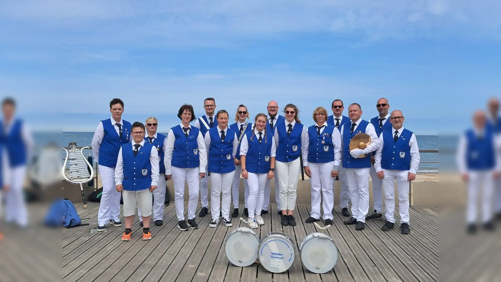 Tambourcorps Boffzen/Fürstenberg e.V. mit Unterstützung des Deutsch-Französischen Bürgerfonds auf musikalischer Reise. (Foto: privat)