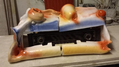 Unikat: Das Radio aus Ton. (Foto: privat)