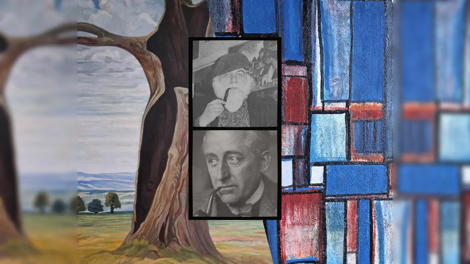 Zwei Hofgeismarer Künstler, die Spuren hinterlassen haben: Klaus Vondermühl und sein Großvater Adolf Faust. (Foto: Stadt Hofgeismar)