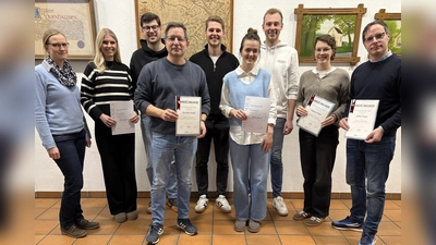 Ehrungen anläßlich der Mitgliederversammlung der Blaskapelle Ovenhausen. (Foto: Blaskapelle Ovenhausen)