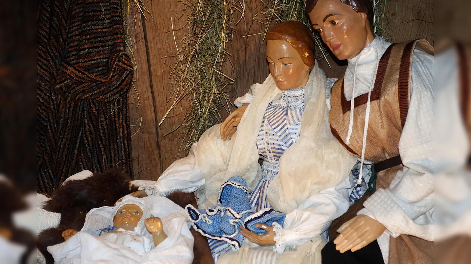 Maria, Josef und Jesuskind in der Wandelkrippe. (Foto: privat)
