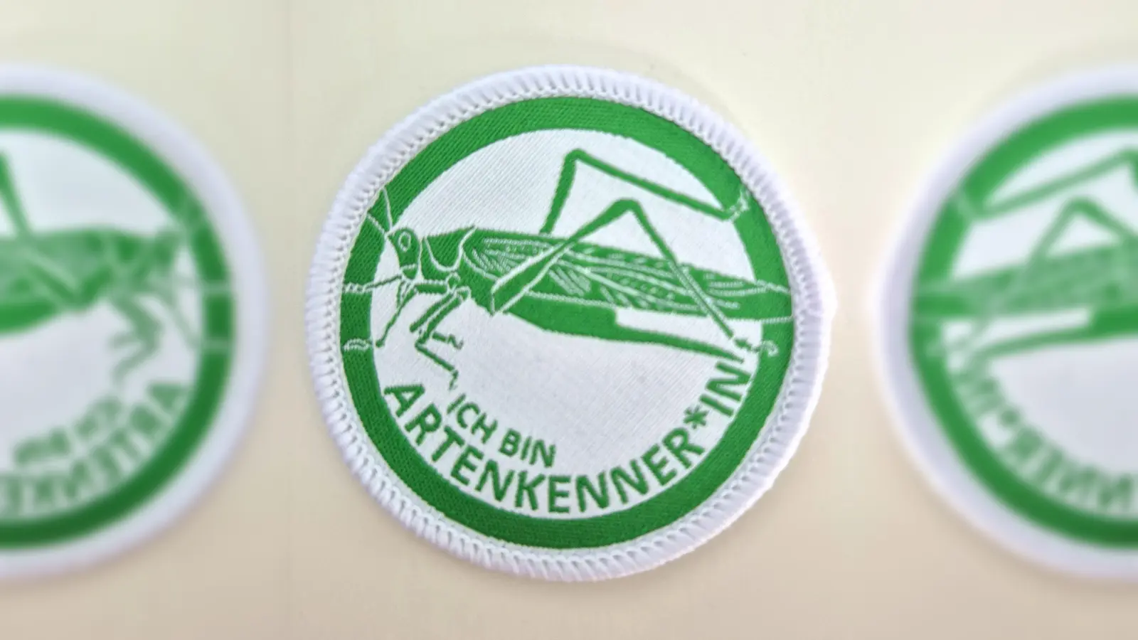 Das Heupferdchen-Abzeichen (Foto: Barbara Siebrecht)