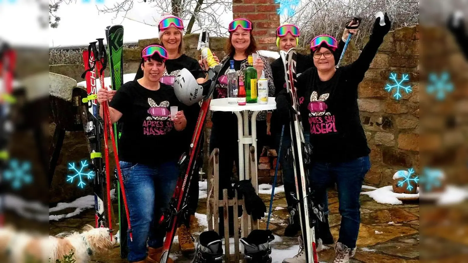 „Helau, Mädels!” (v.l.): Diane Wolf, Nicole Bodach, Christina Scheideler, Christina Nowak und Janett Cappell. (Foto: privat)