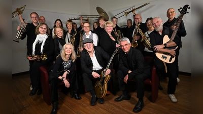 Die Börner Blues BigBand. (Foto: Alexander Käberich)
