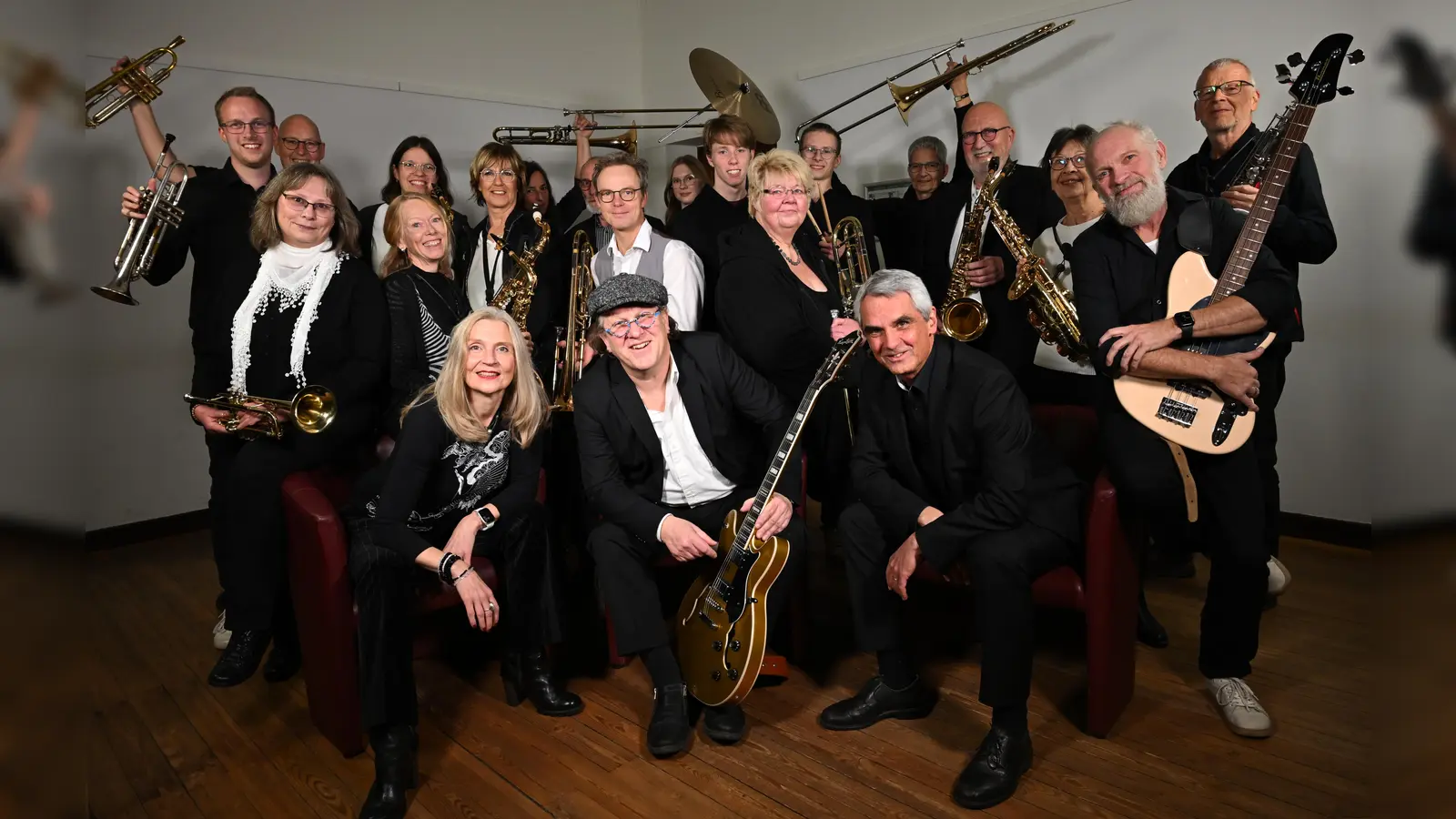 Die Börner Blues BigBand. (Foto: Alexander Käberich)